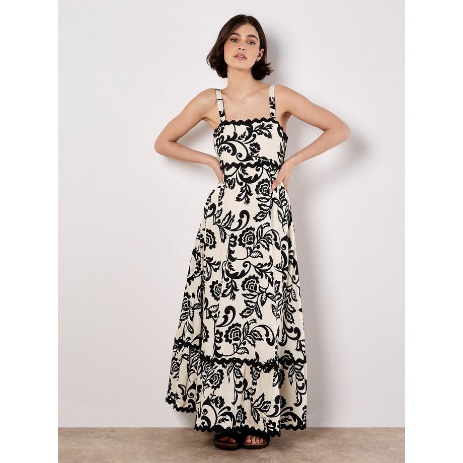 APRICOT Robe longue Sarasa à imprimé floral  