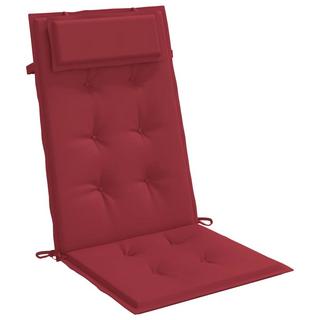 VidaXL Coussin de chaise à dossier haut tissu  