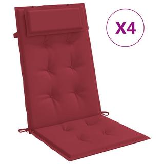 VidaXL Coussin de chaise à dossier haut tissu  