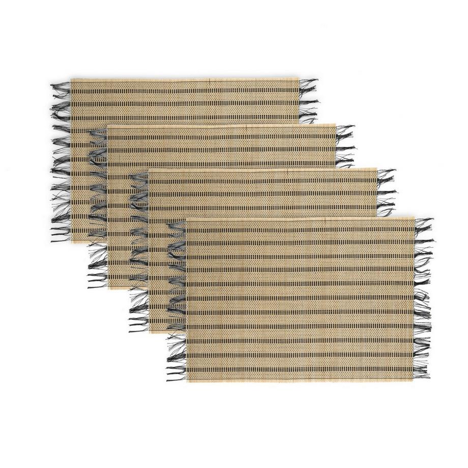 La Redoute Intérieurs  4 Tischsets Typhia mit Fransen 
