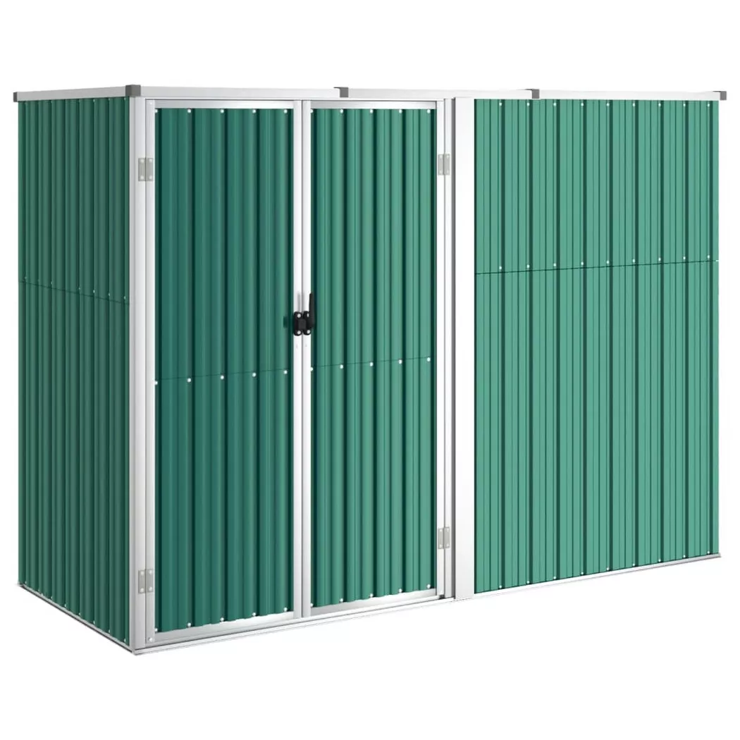 VidaXL - Geräteschuppen stahl, One Size, Grün