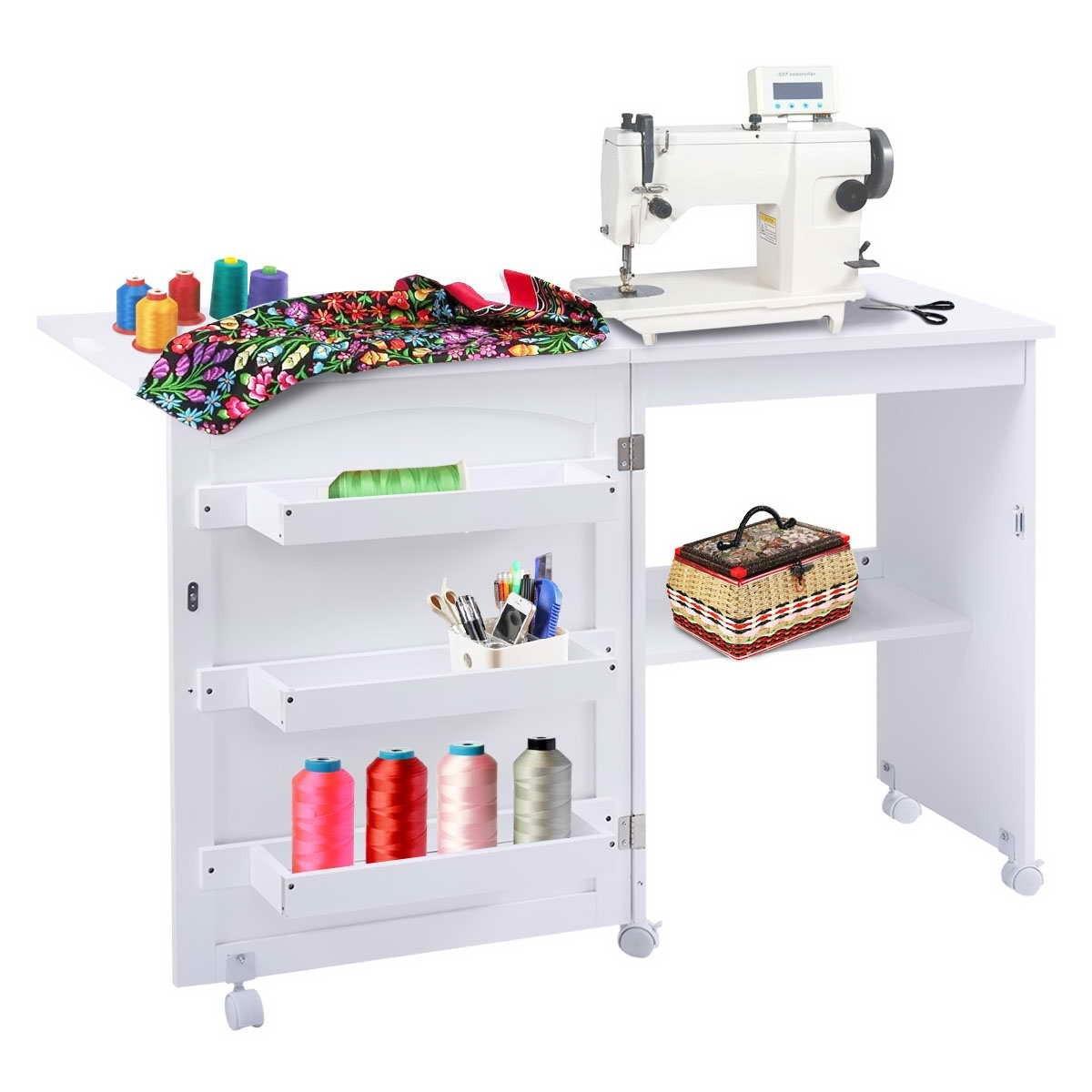 Northix Faltbar Nähmaschinentisch Nähtisch Mehrzwecktisch Schreibtisch Arbeitstisch  