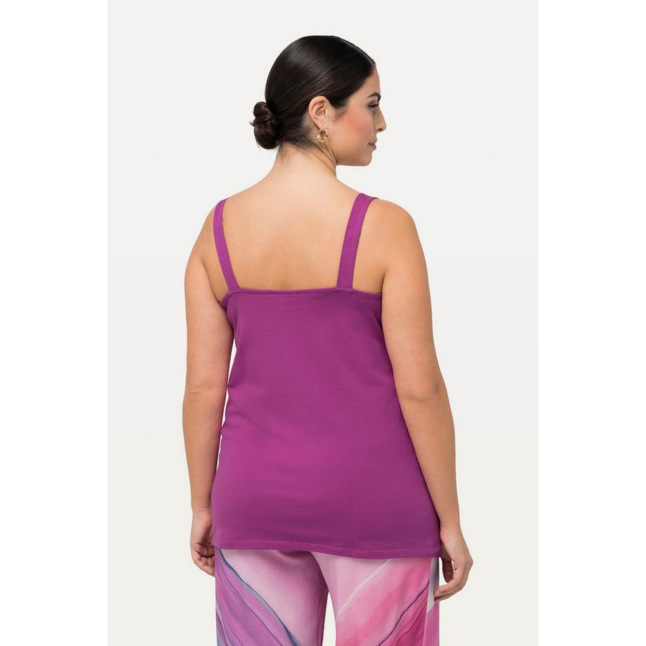 Ulla Popken Ärmelloses doppellagiges Rundhals Top  