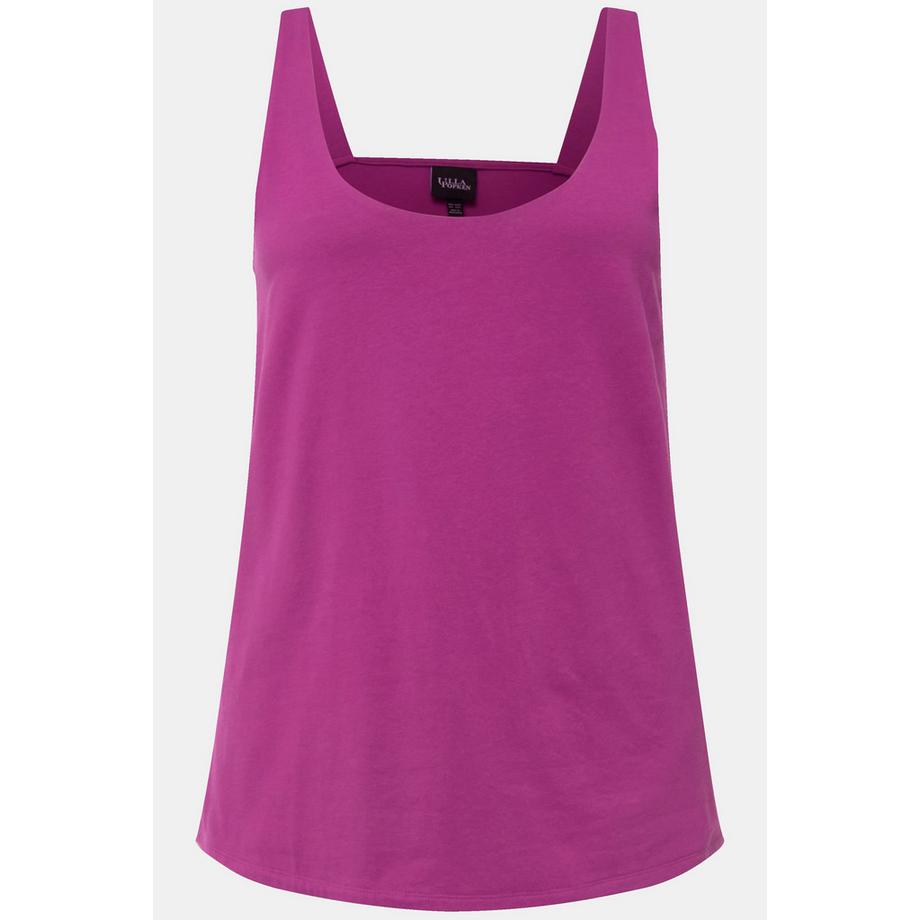 Ulla Popken Ärmelloses doppellagiges Rundhals Top  