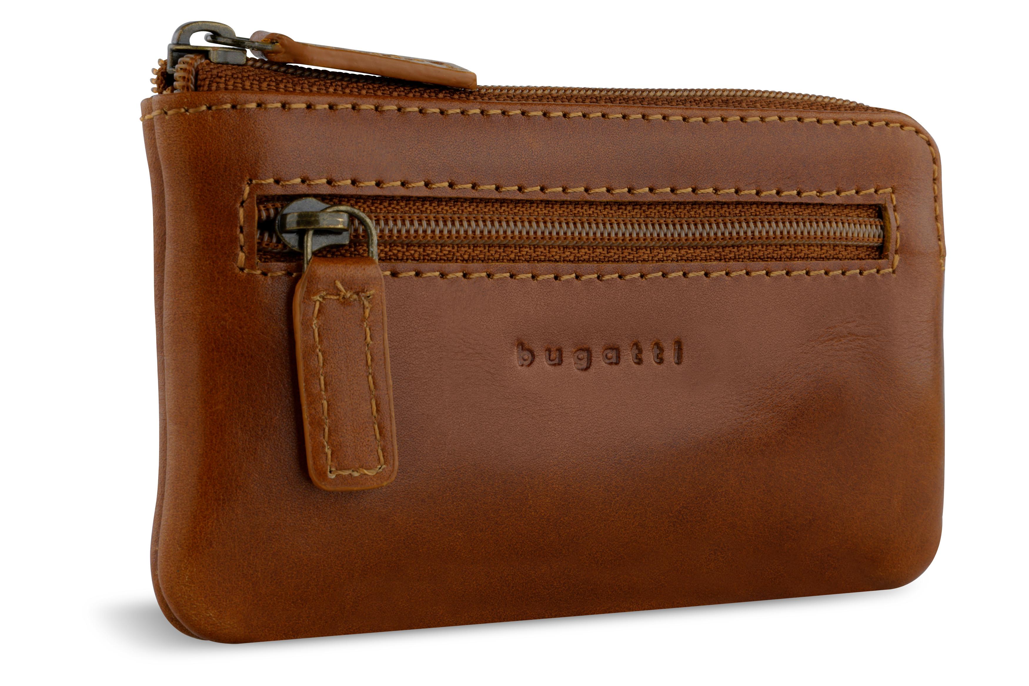 BUGATTI Remo Schlüsseletui Cognac  