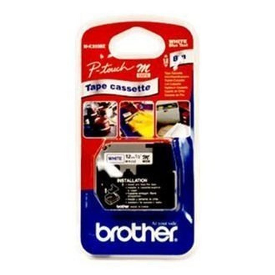 brother PTOUCH Band, nicht lam. blau/weiss M-K233BZ zu PT-65/75/85/110 8m x 12 mm  