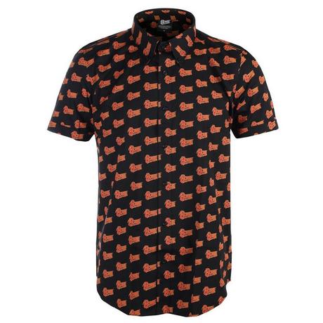 David Bowie Logo Print Kurzarmhemd  
