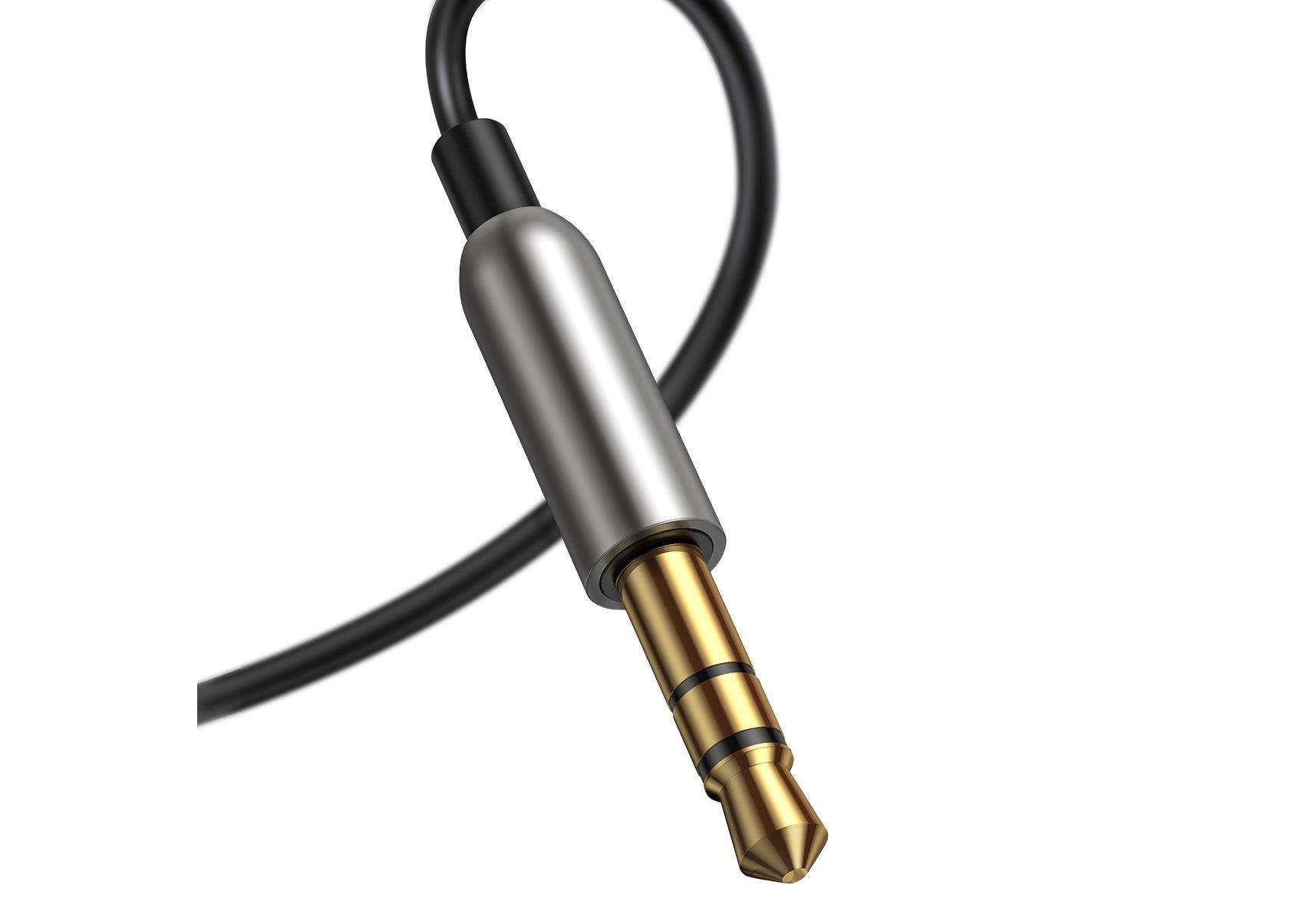 Baseus  Baseus CABA01-01 Audio-Kabel 0,5 m 3.5mm USB Typ-A Schwarz 