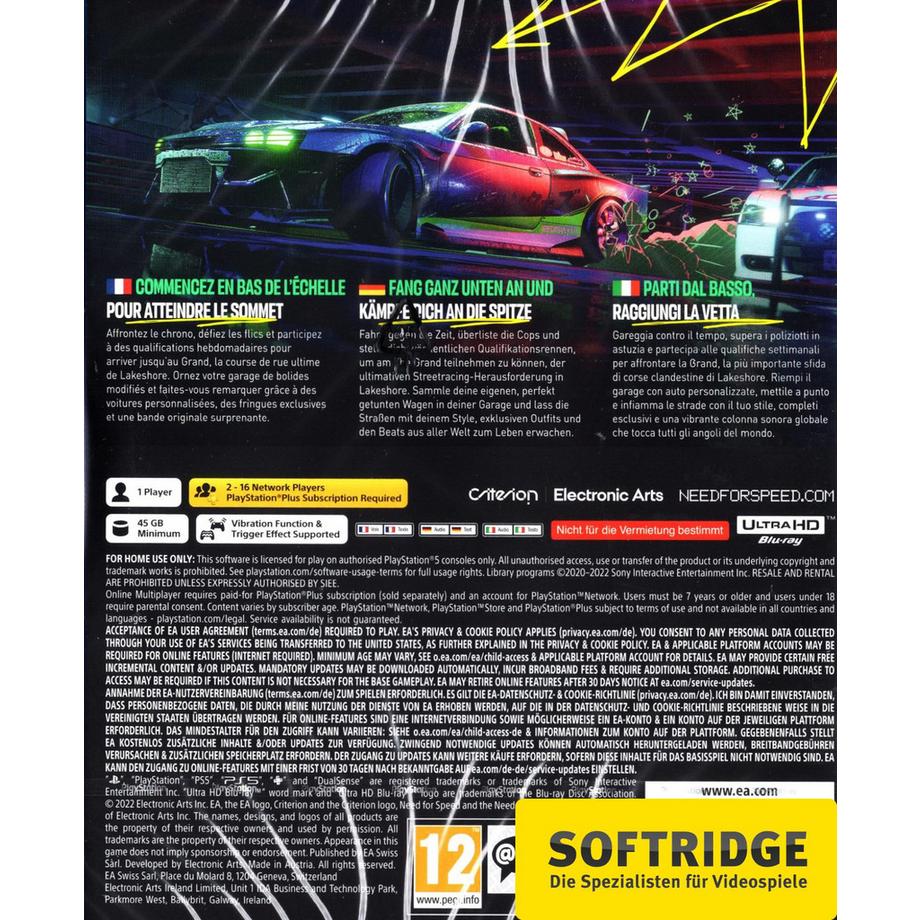 ELECTRONIC ARTS  PS5 Need for Speed Unbound 
