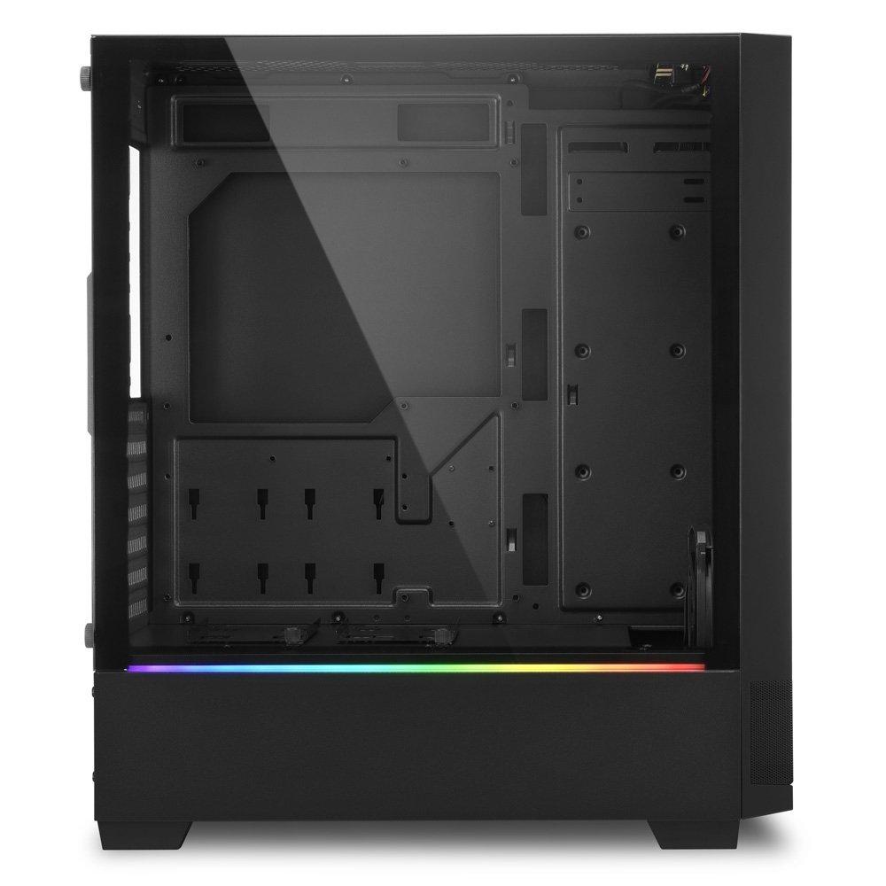 Sharkoon  RGB FLOW Midi Tower Schwarz 