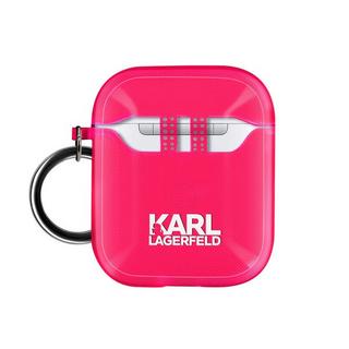 KARL LAGERFELD  Coque Karl Lagerfeld Airpods Rose 