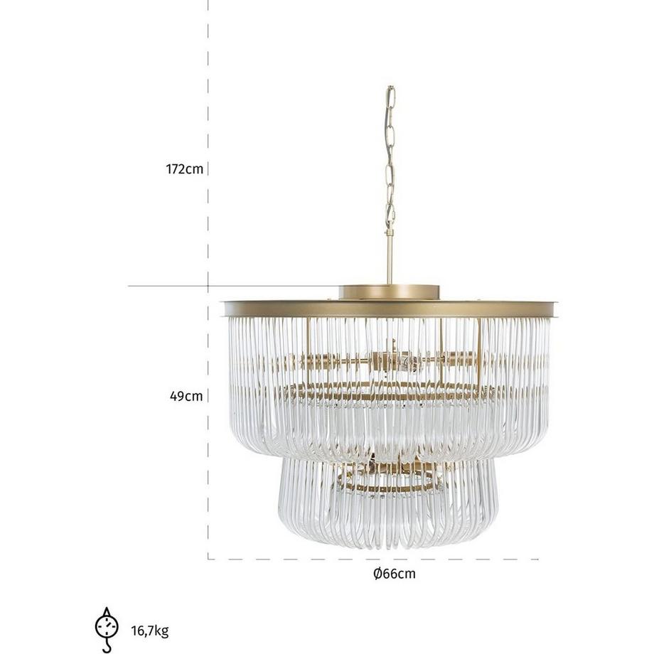 mutoni Lampada a sospensione Romy oro  