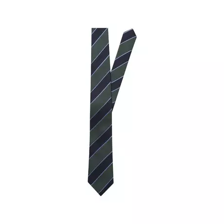 Seidensticker Krawatte Breit (7cm) Fit Streifen  Grün