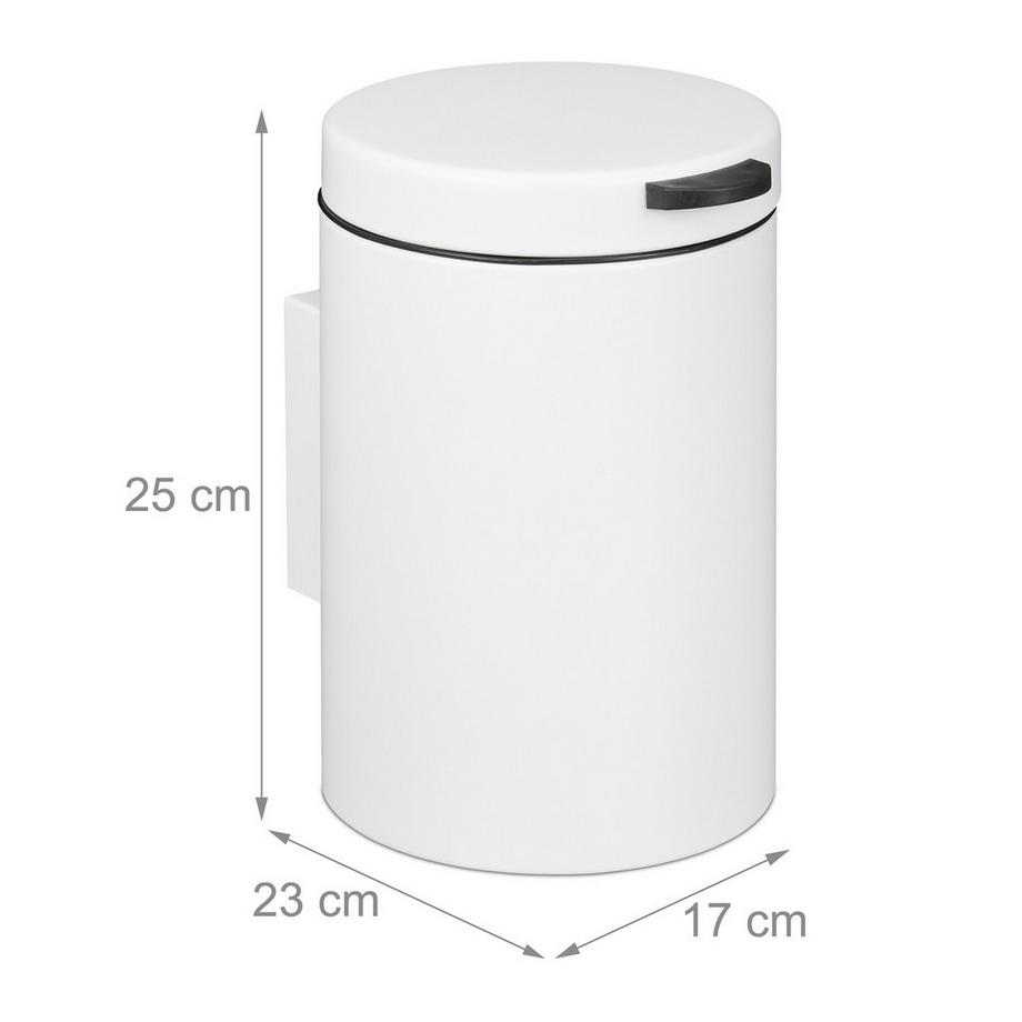 Northix Poubelle de salle de bain murale  