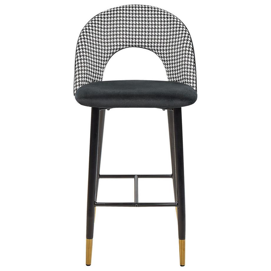 Beliani Set mit 2 Barstühlen aus Samtstoff Retro FALTON  