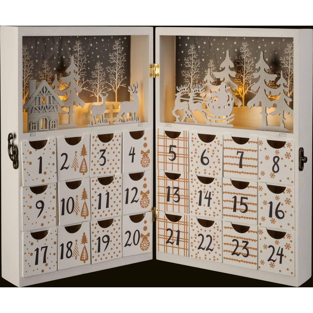 STT Adventskalender LED Renntiere  