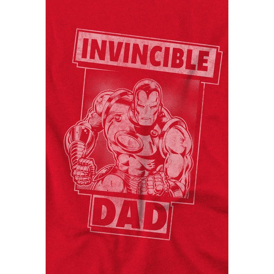 Iron Man Invincible Dad Bedrucktes Regular Fit T-Shirt  