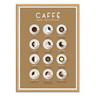 Wall Editions  Art-Poster - Espresso Coffee Drinks - Frog Posters - 50 x 70 cm 