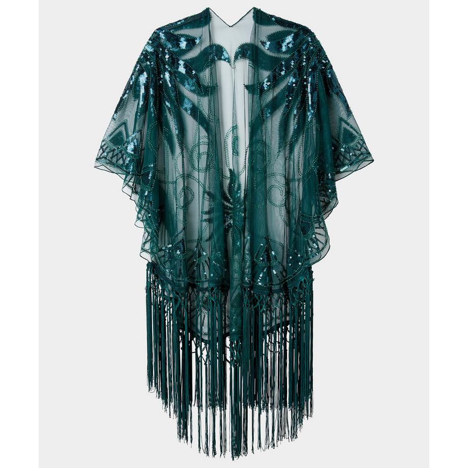 Joe Browns Kimono mit Pailletten-Details und Fransen  