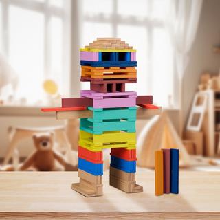 Northix  Blocchi da costruzione in legno, set da 100 