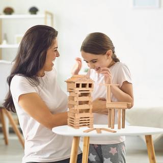 Northix  Blocchi da costruzione in legno, set da 100 