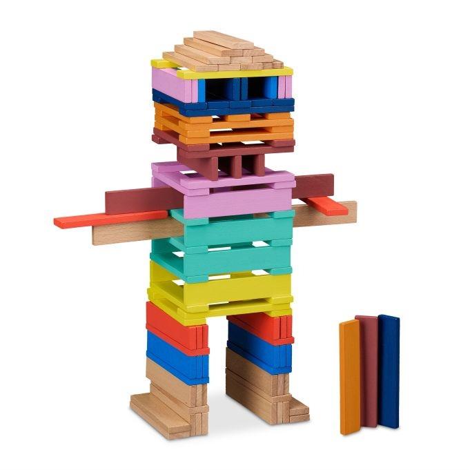 Northix  Blocchi da costruzione in legno, set da 100 