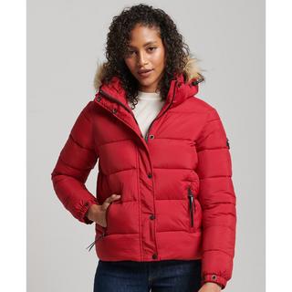 Superdry  kurze daunenjacke mit kapuze, damen 