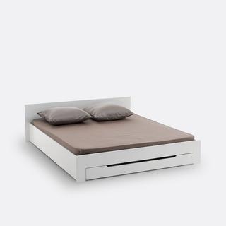 La Redoute Intérieurs Doppelbett Crawley mit Lattenrost und Schublade  