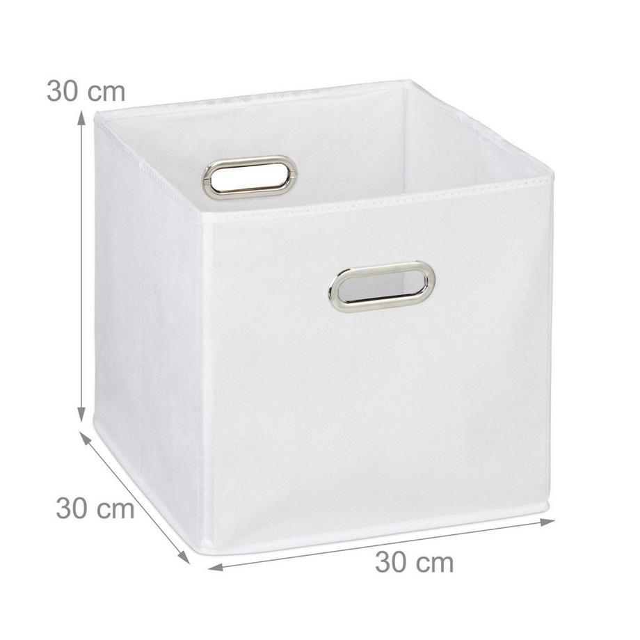 B2X Set di 2 scatole portaoggetti in tessuto  