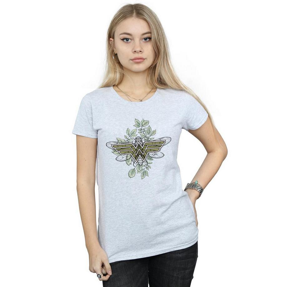 DC COMICS Wonder Woman Floral Logo T-Shirt  