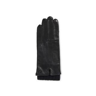 CASH-MERE.CH Gants en cuir à doublure allongée et fonction écran tactile  