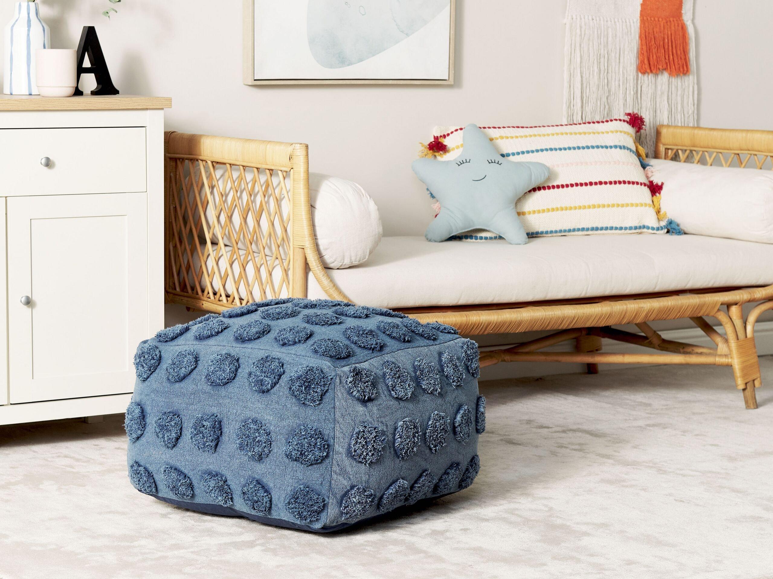 Beliani Pouf en Coton Boho VISHVI  