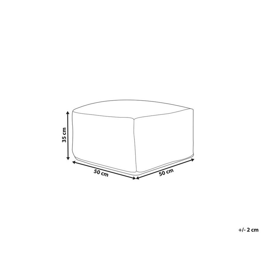 Beliani Pouf aus Baumwolle Boho VISHVI  