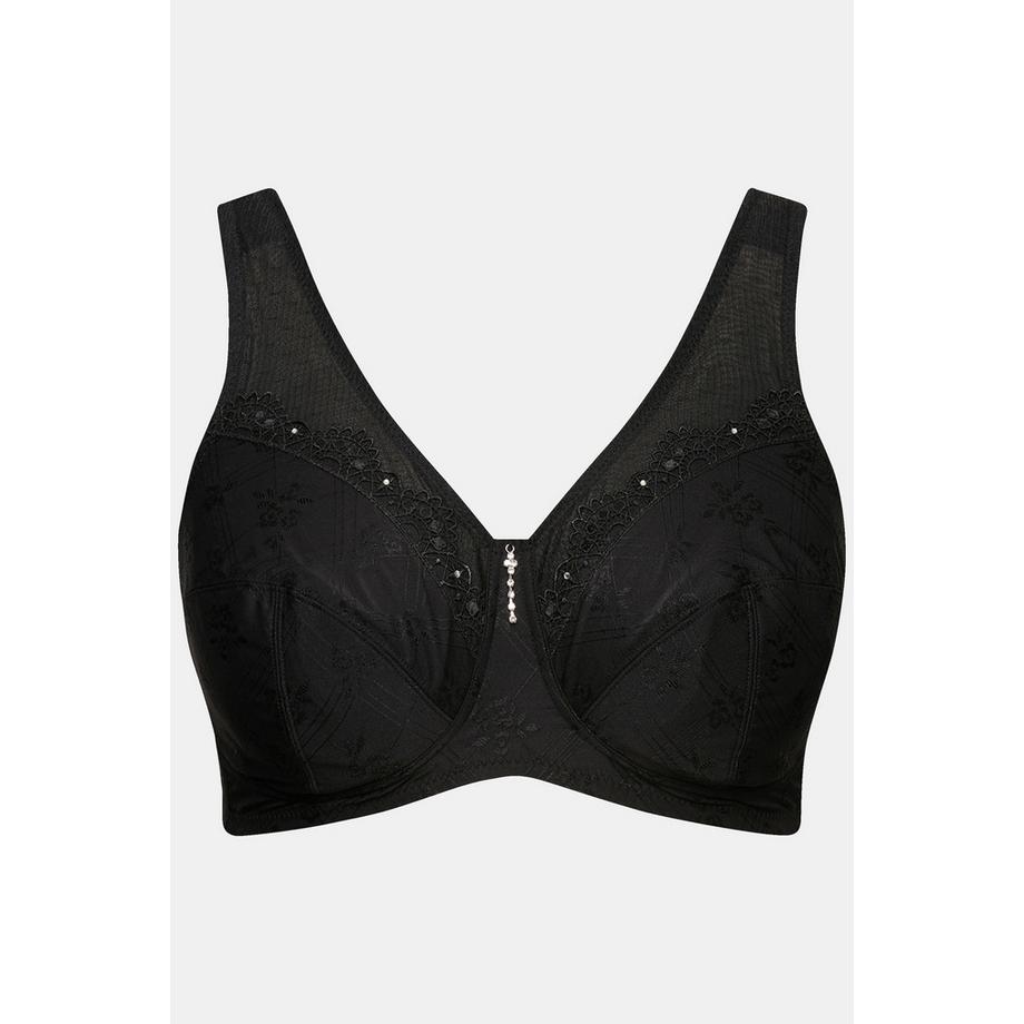 Ulla Popken Kelly Reggiseno sostenitivo senza ferretto pizzo  