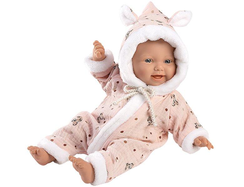 Llorens  Babypuppe mit Overall Rosa (32cm) 