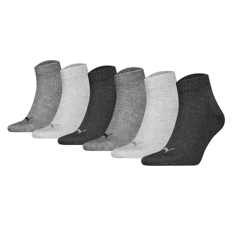 Calzini Unisex Confezione da 6 Stretch-Quarter Plain ECOM 6P