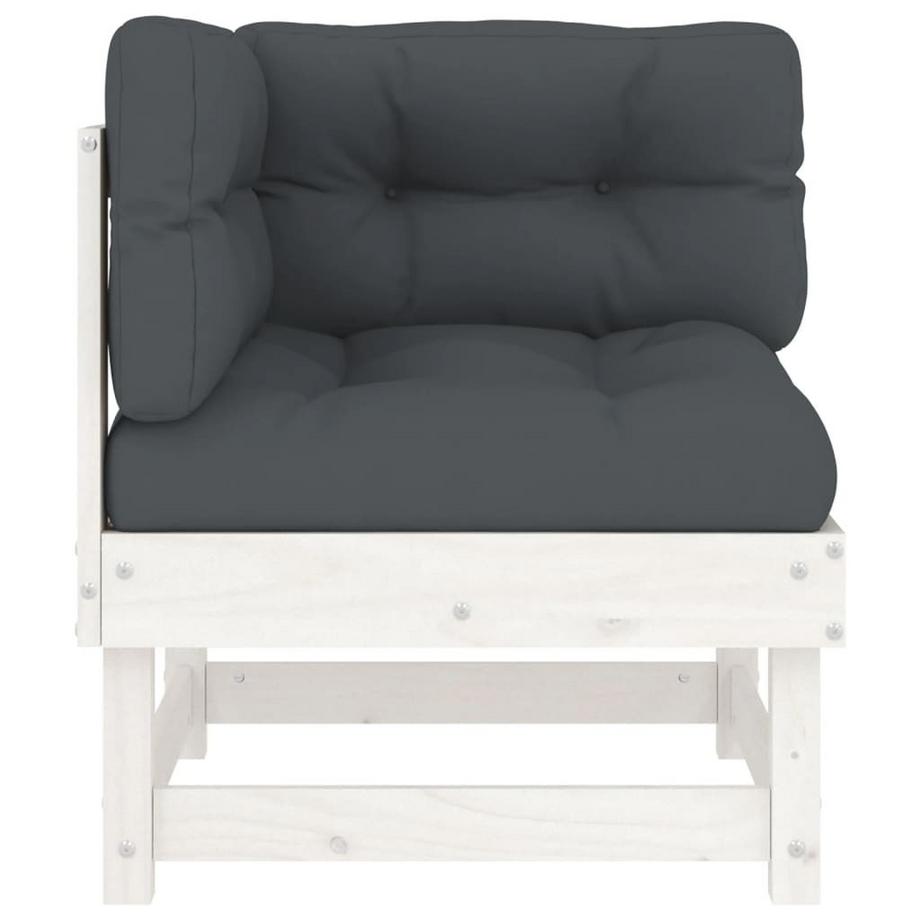 VidaXL Canapé d'angle bois  