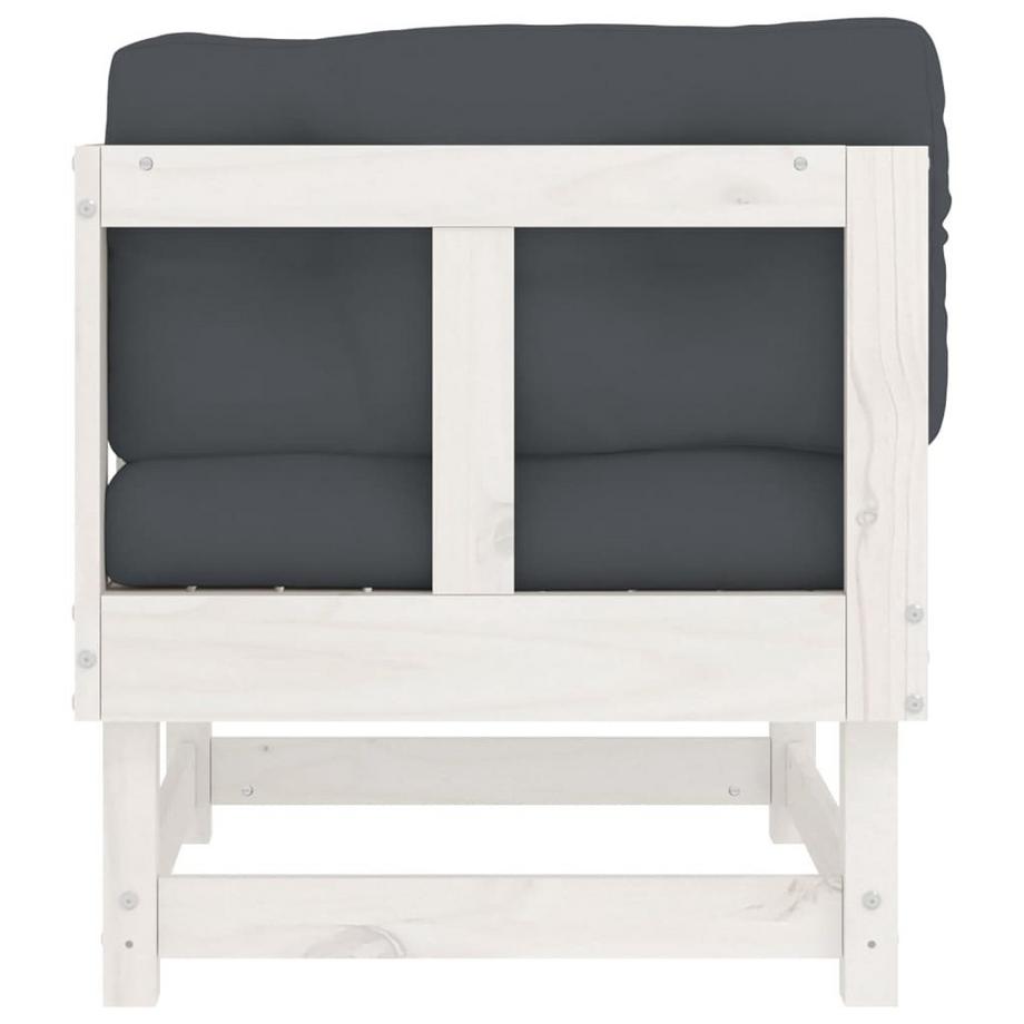 VidaXL Canapé d'angle bois  