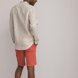 La Redoute Collections Signature Gerades Leinenhemd Stehkragen  