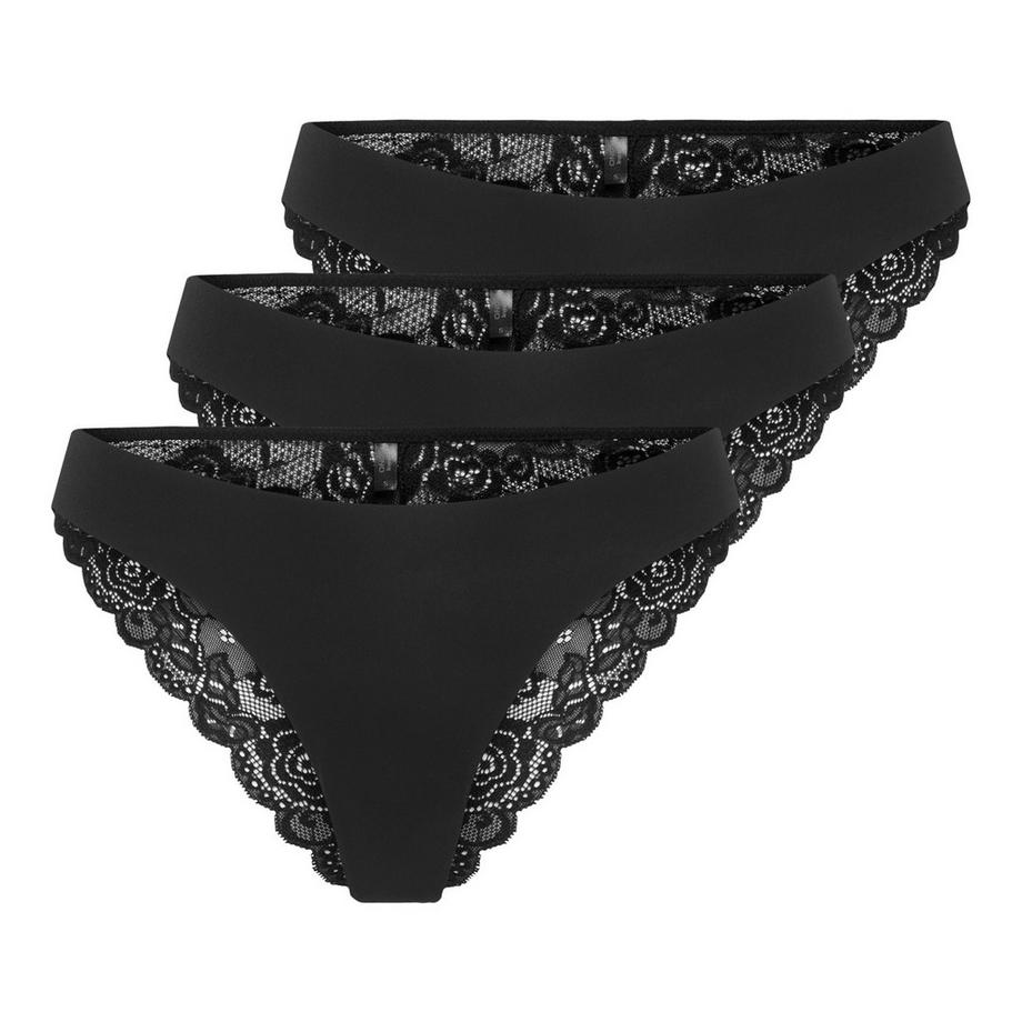 Slip  Paquet de 3 Confortable à porter-ONLCHLOE LACE BRAZIL