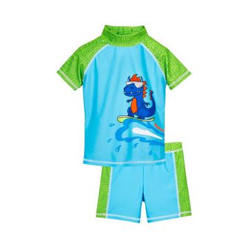 Costume da bagno 2 pezzi con protezione UV per bambini Playshoes Dino