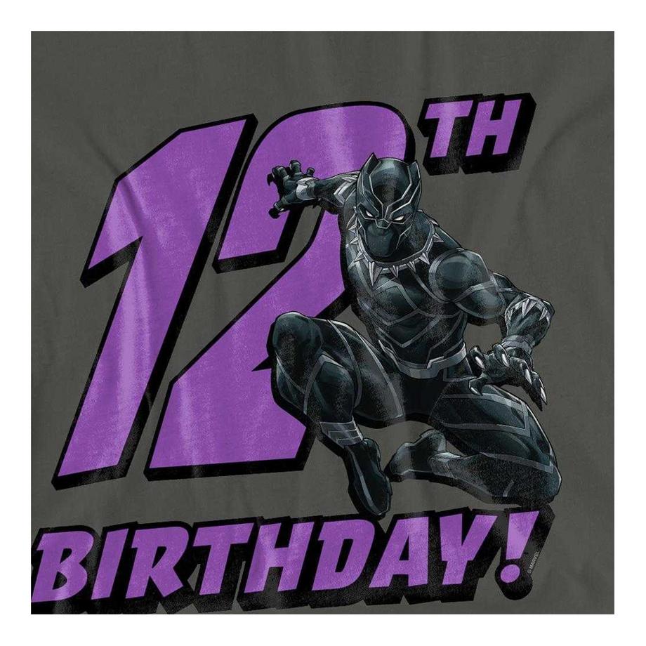 Black Panther 12. Geburtstag T-Shirt  