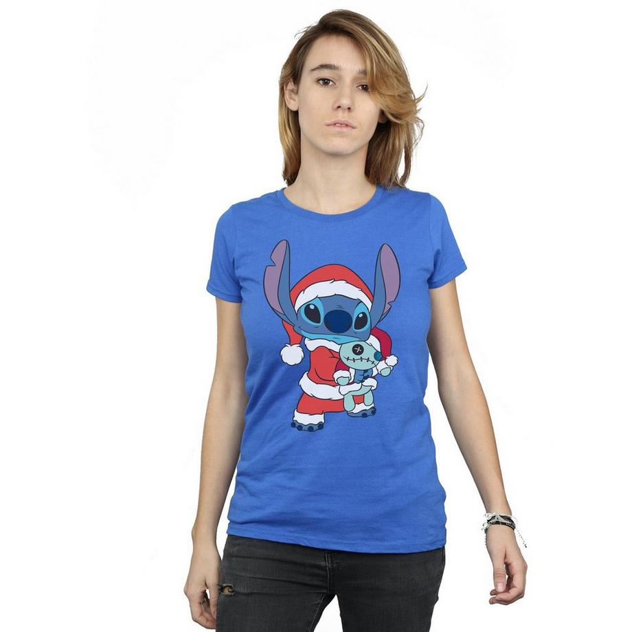 Disney Stitch T-Shirt Noël Père Noël  