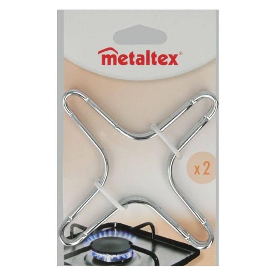 metaltex Metaltex Set 2 Riduttori Cromati per Fornelli  