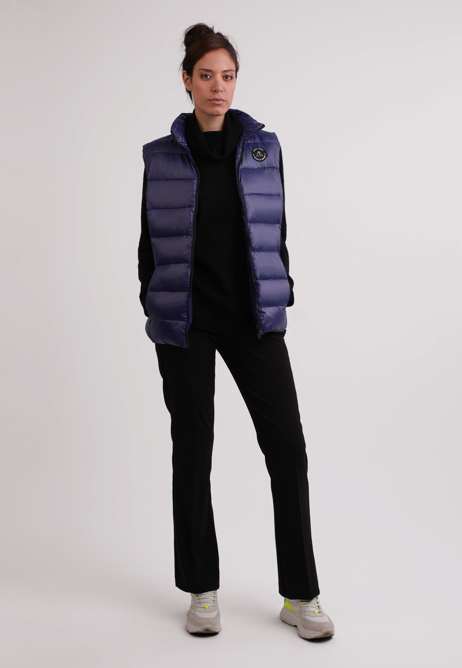 CASH-MERE.CH Daunengilet mit Kaschmirfutter Glänzende Optik  