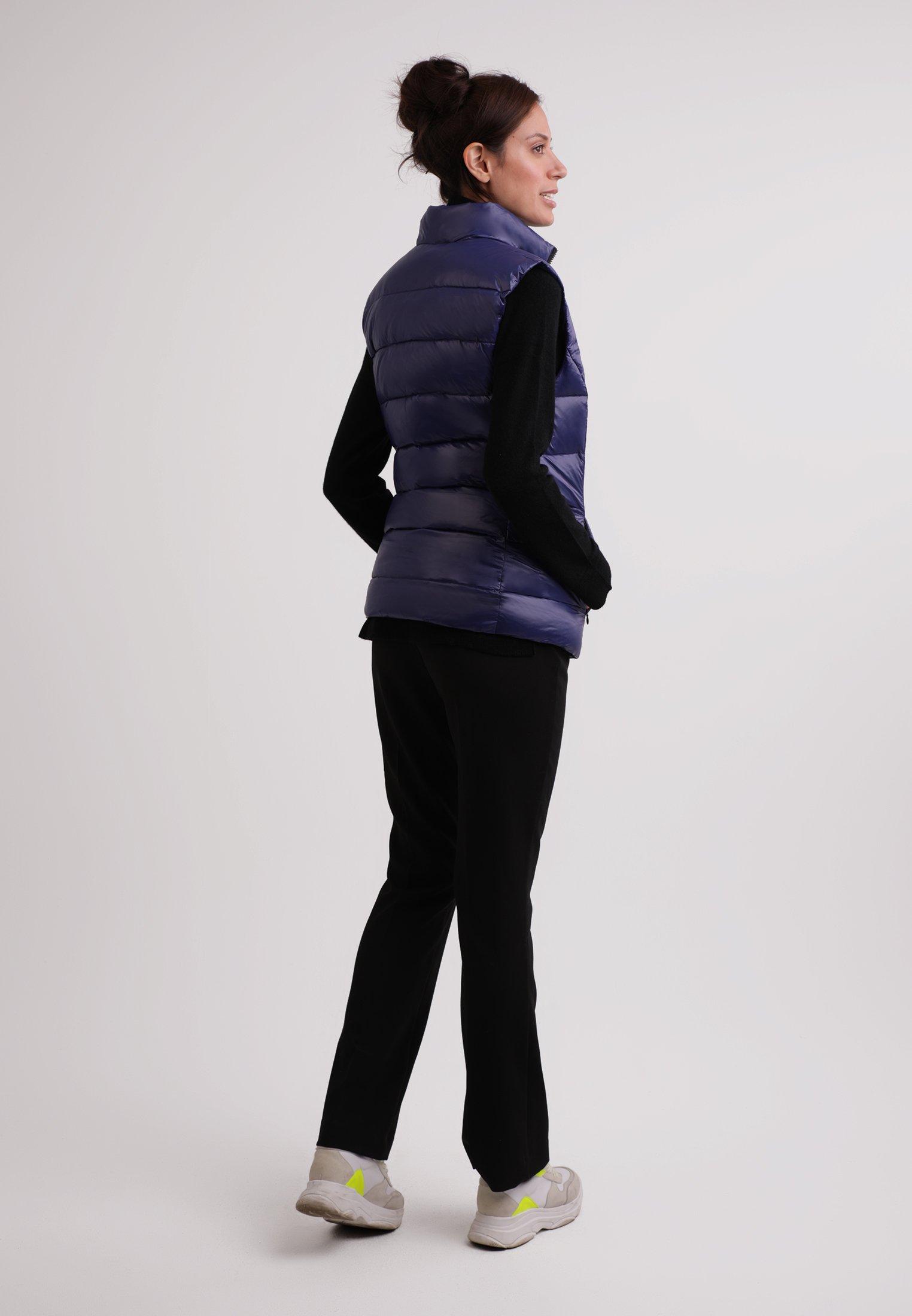 CASH-MERE.CH Daunengilet mit Kaschmirfutter Glänzende Optik  