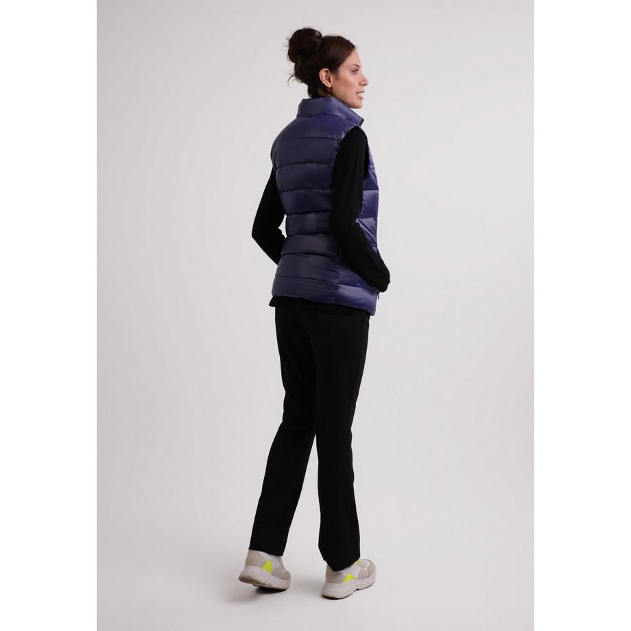 CASH-MERE.CH Gilet in Piumino Fodera Cashmere Effetto Lucido  