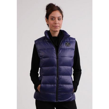 CASH-MERE.CH Daunengilet mit Kaschmirfutter Glänzende Optik  