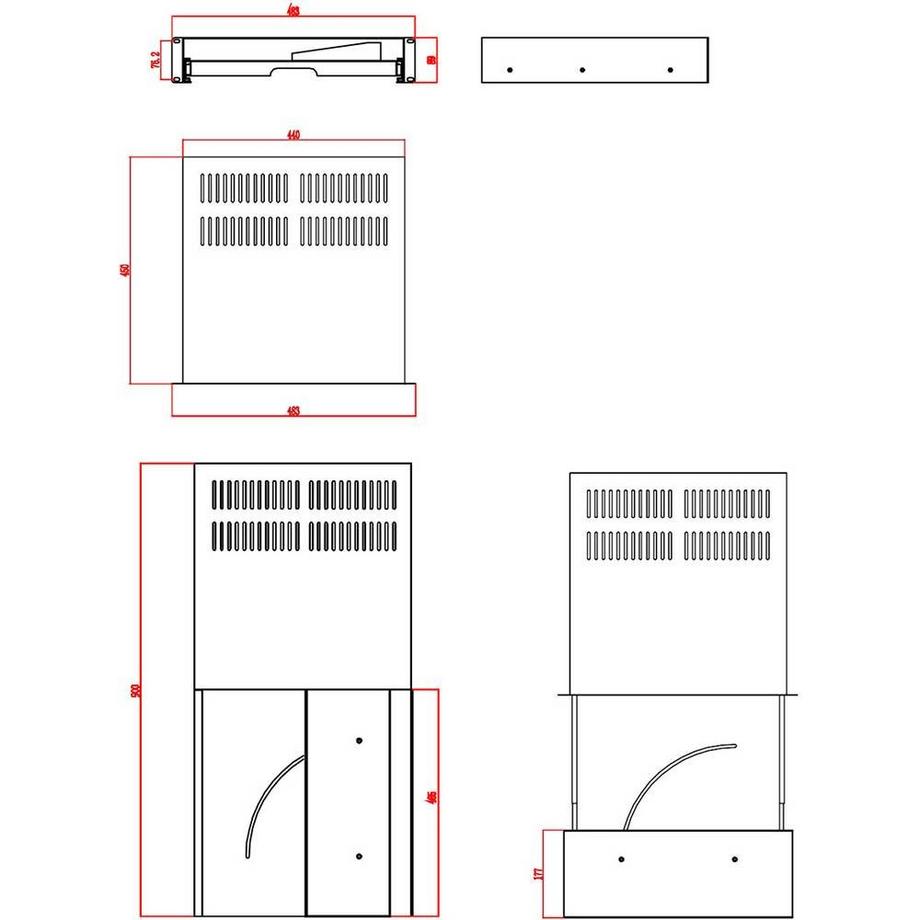 Renkforce  48.26 cm (19″) Tastaturschublade & Dokumentenablage 2 HE 
