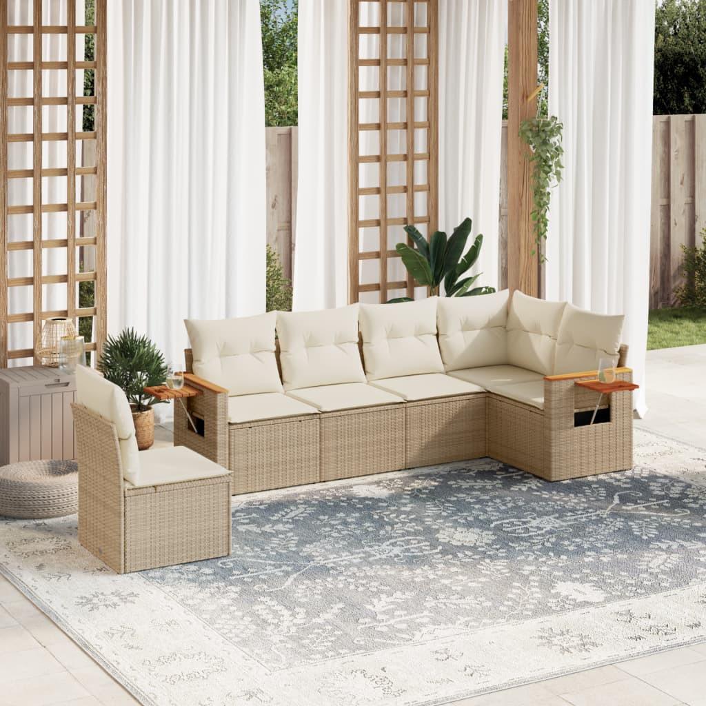 VidaXL set divano da giardino Polirattan  